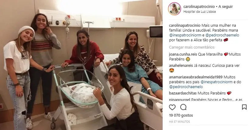 Irmã de Carolina Patrocínio já é mãe