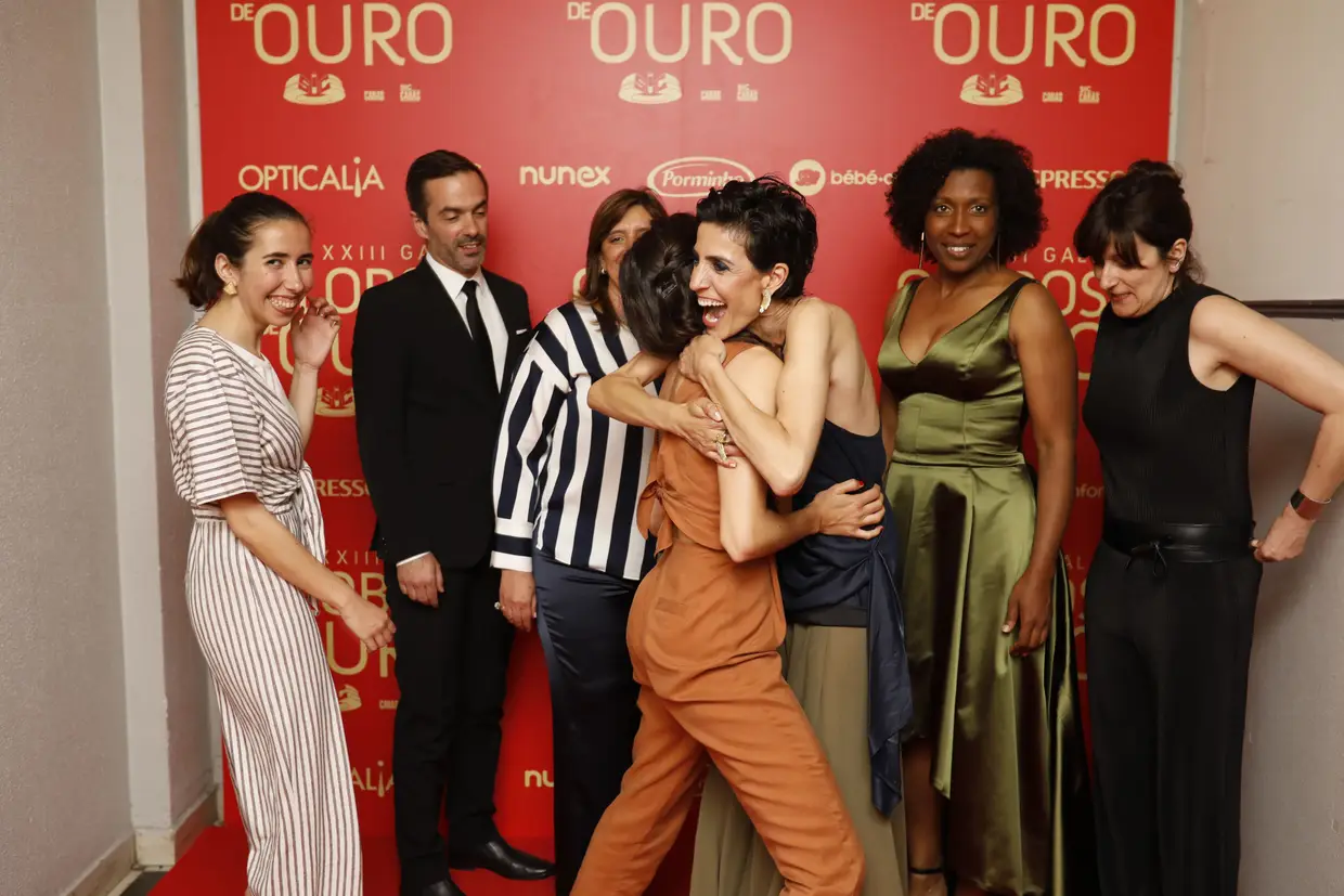 Elenco de "Sopro", vencedora da Melhor Peça de Teatro