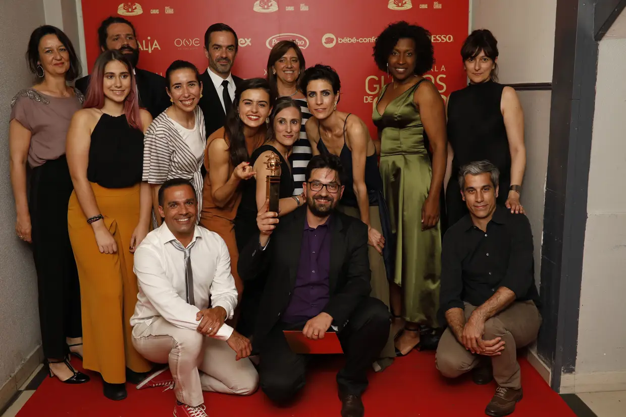 Elenco de "Sopro", vencedora da Melhor Peça de Teatro