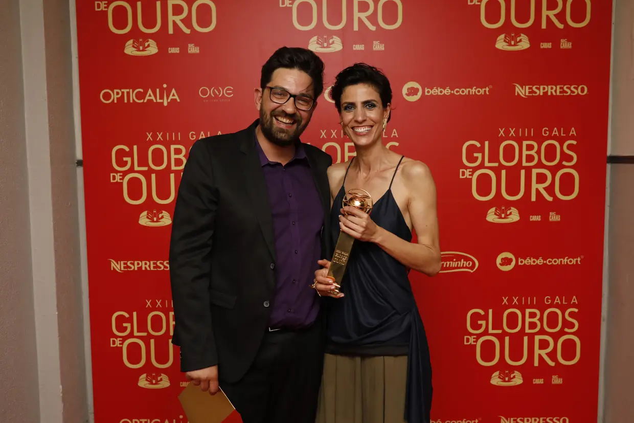 Elenco de "Sopro", vencedora da Melhor Peça de Teatro