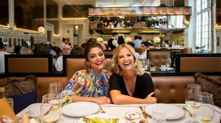 SIC E GLOBO juntam Juliana Paes e Cristina Ferreira para um almoço de confraternização