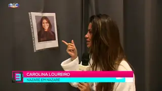 Elenco de Nazaré volta às gravações e Carolina Loureiro mostra o seu camarim: "Esta foto foi no dia que fiz o casting"
