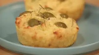 Focaccia de Azeitonas e Ervas