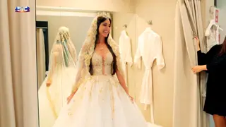Kelly Baron experimenta o seu vestido de sonho: "Consegui sonhar e me ver como uma noiva de verdade"
