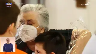 Florinda volta a abraçar os netos depois de estarem um ano afastados - "Só queria que este momento durasse para sempre"
