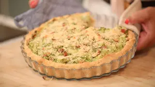 Tarte de Cebola com Brócolos