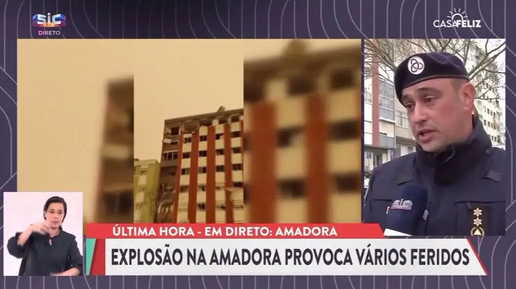 Explosão na Amadora provoca vários feridos