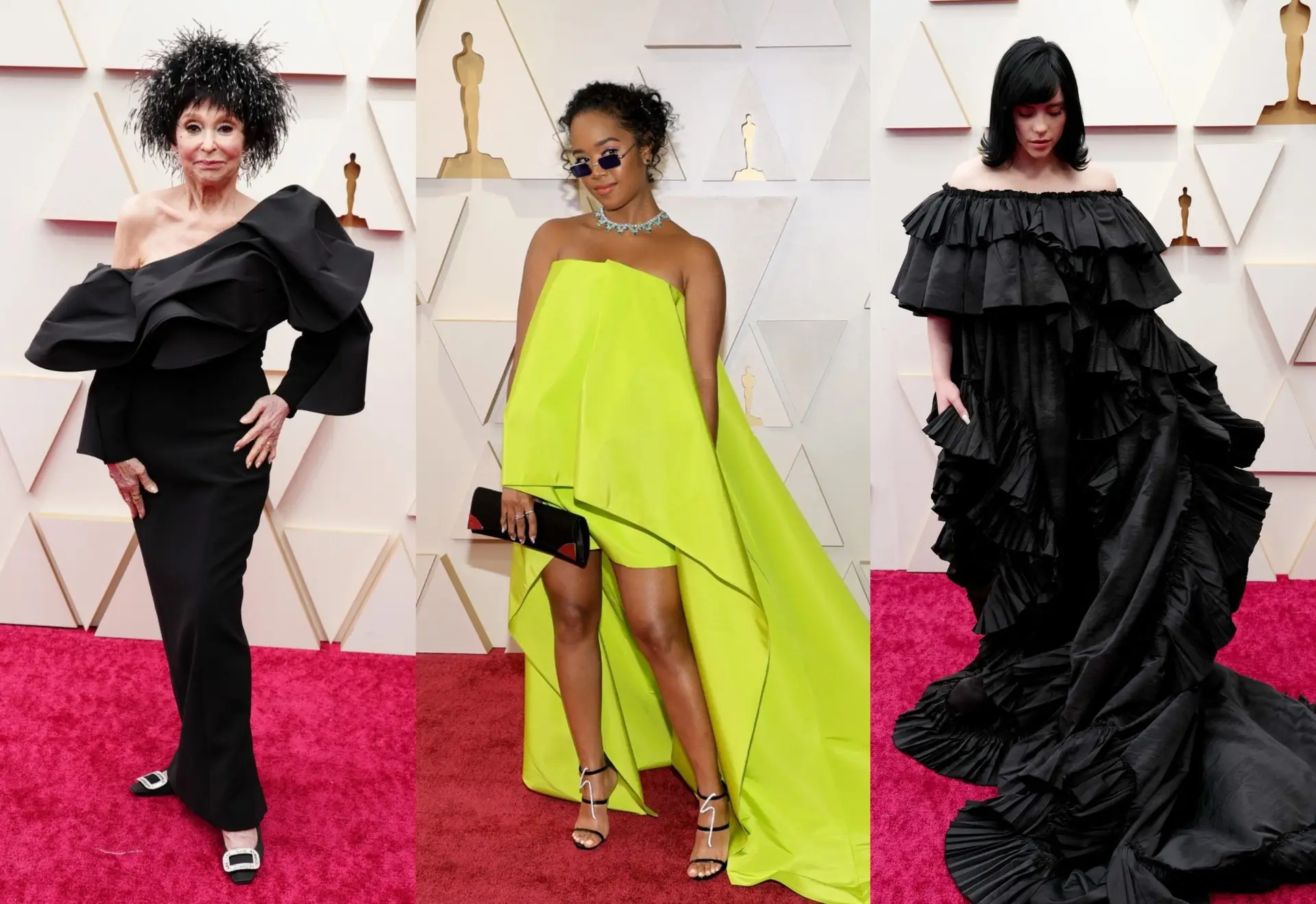Folhos de cortinados? Um lençol? Os vestidos mais irreverentes dos Óscares