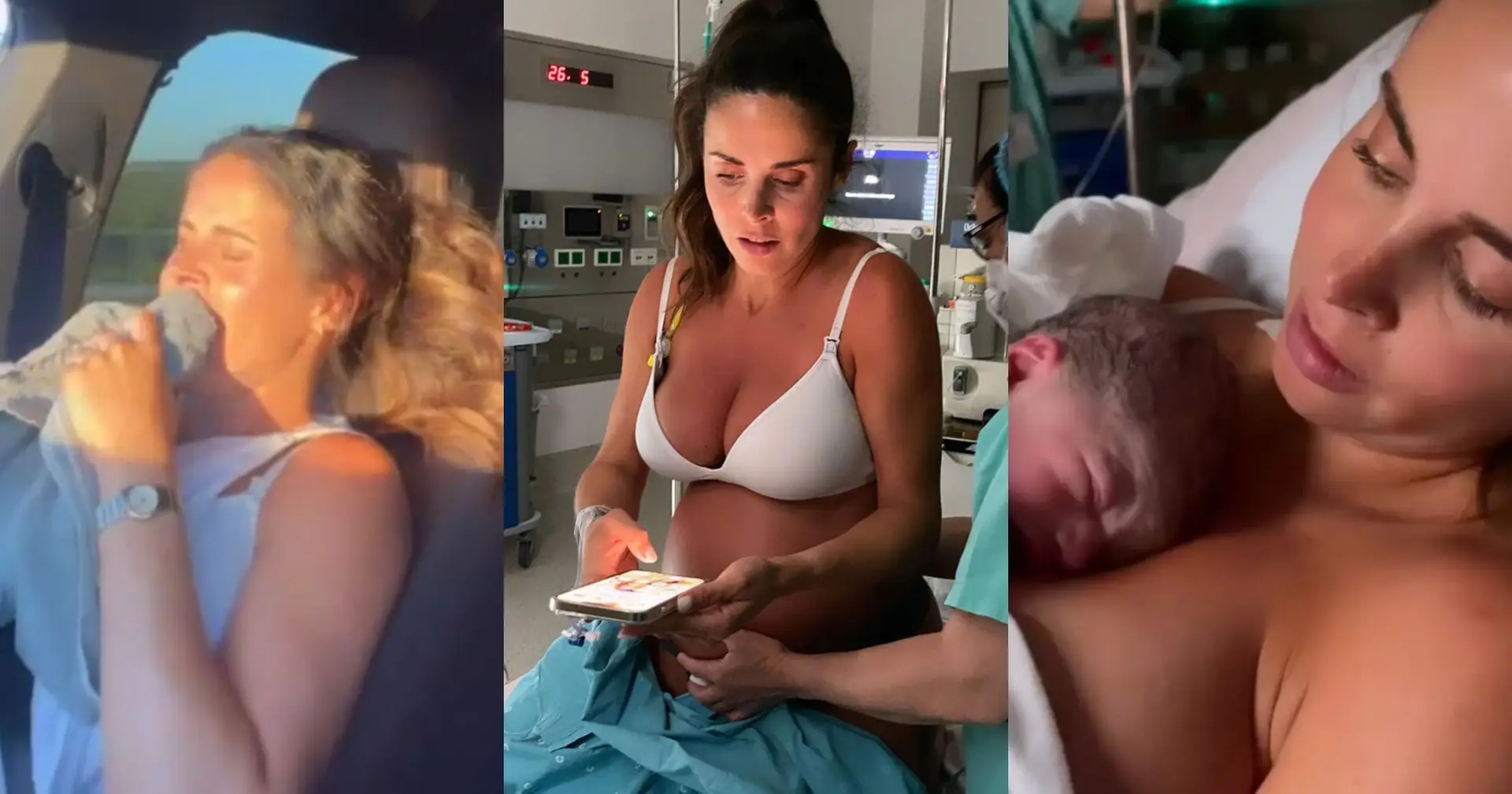 “Cheguei ao hospital já no limite da dor” – Catarina Gouveia partilha imagens únicas do dia do parto