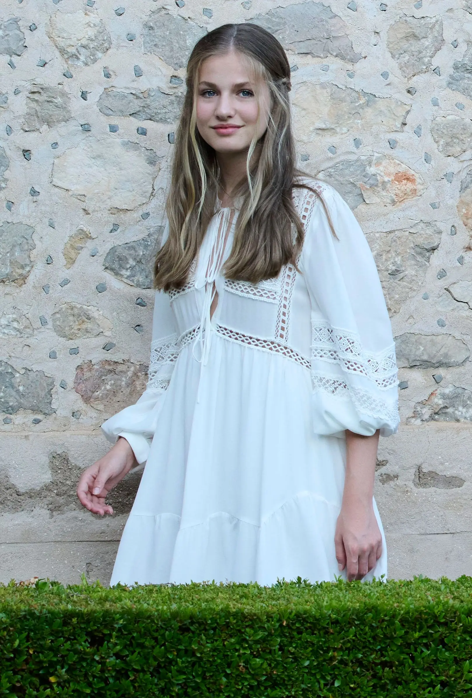 VALLDEMOSSA, SPAIN – AUGUST 01: Crown Princess Leonor of Spain visits the Cartuja of Valldemossa on August 01, 2022 in Valldemossa, Spain. (Photo by Carlos Alvarez/Getty Images)
