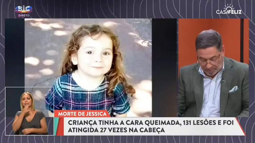 Morte de Jessica: Criança tinha a cara queimada, 131 lesões e foi atingida 27 vezes na cabeça