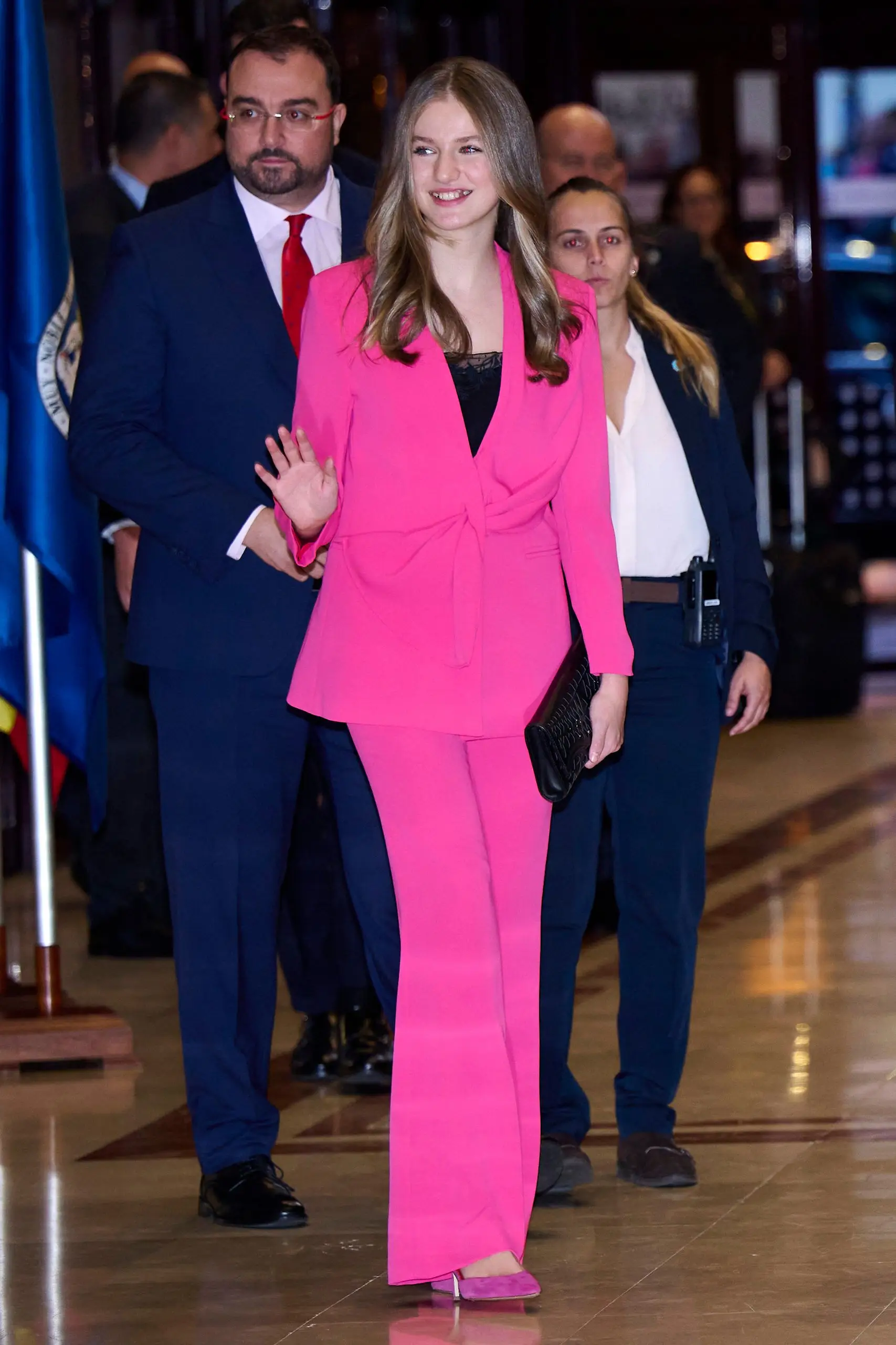 OVIEDO, SPAIN – OCTOBER 27: Crown Princess Leonor of Spain attends a concert ahead of the “Princesa De Asturias” Awards 2022 at the Prince Felipe Auditorium on October 27, 2022 in Oviedo, Spain. (Photo by Carlos Alvarez/Getty Images)