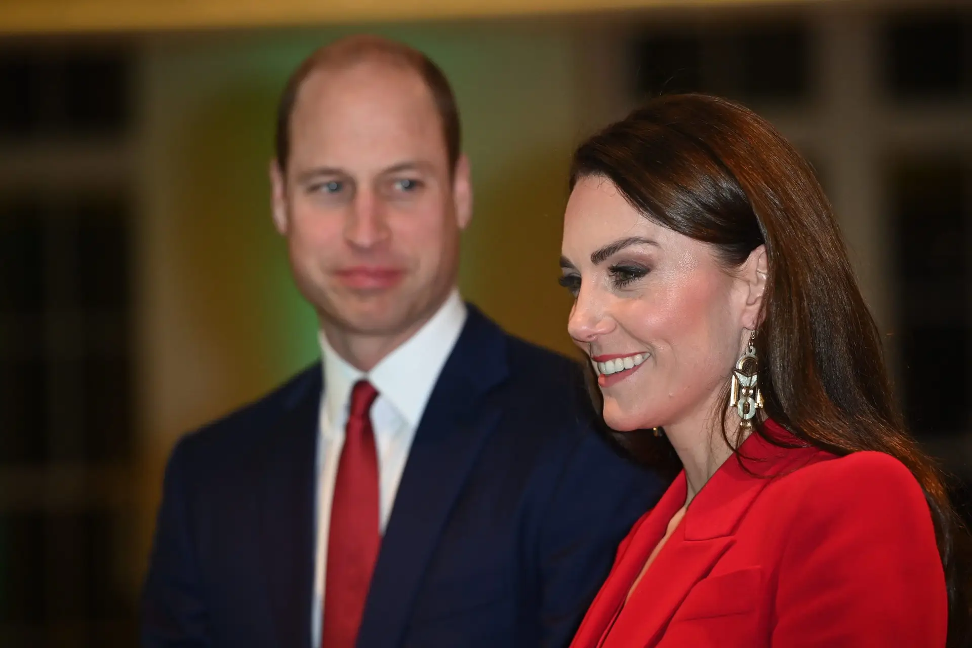 LONDON, ENGLAND – JANUARY 30: Britain’s Prince William, Prince of Wales (L) and Britain’s Catherine, Princess of Wales attend a pre-campaign launch event, hosted by The Royal Foundation Centre for Early Childhood, at BAFTA on January 30, 2023 in London, England. (Photo by Eddie Mulholland – WPA Pool/Getty Images)