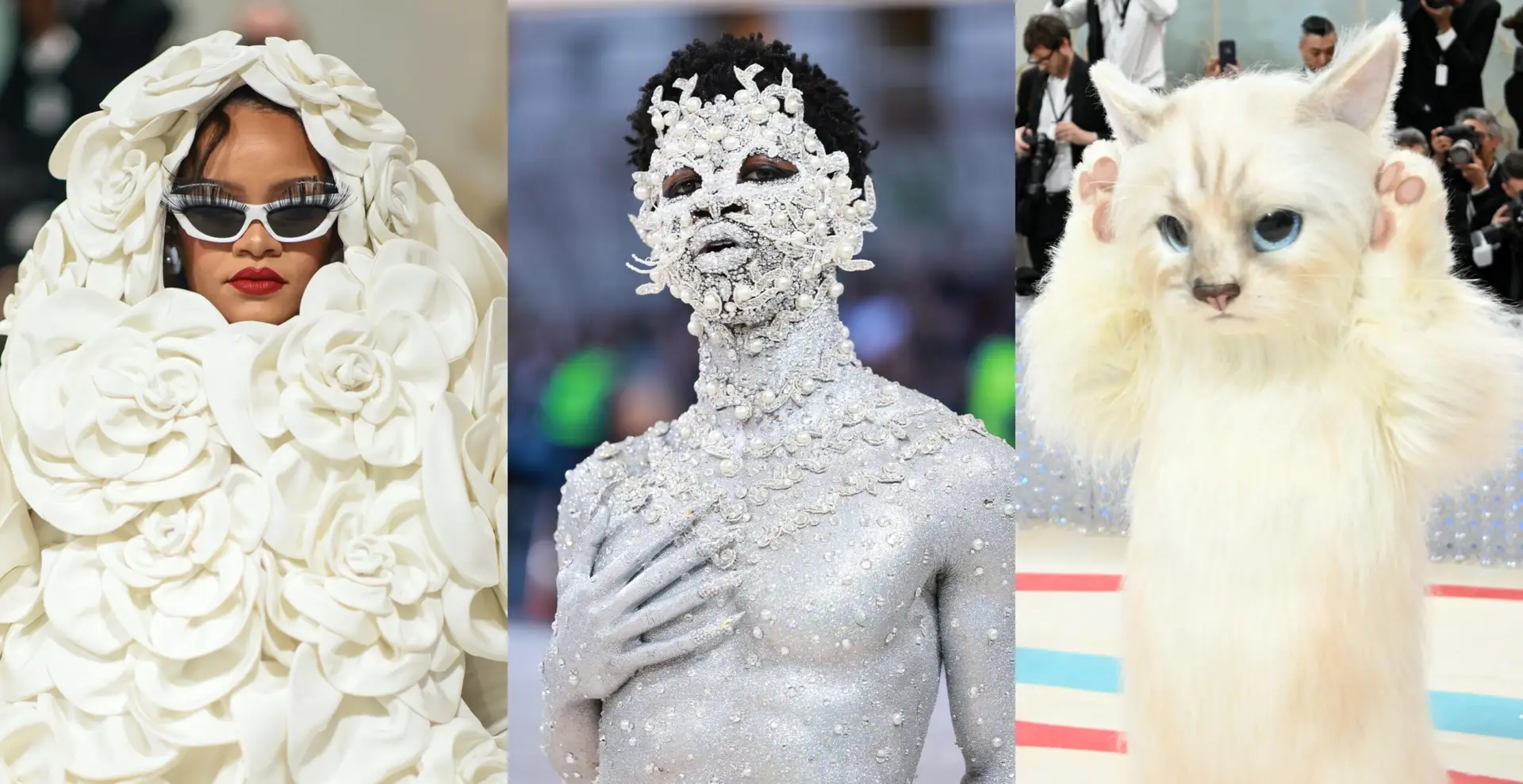 Brilhos, plumas, gatos… e até uma bicicleta. Os looks mais controversos do Met Gala 2023