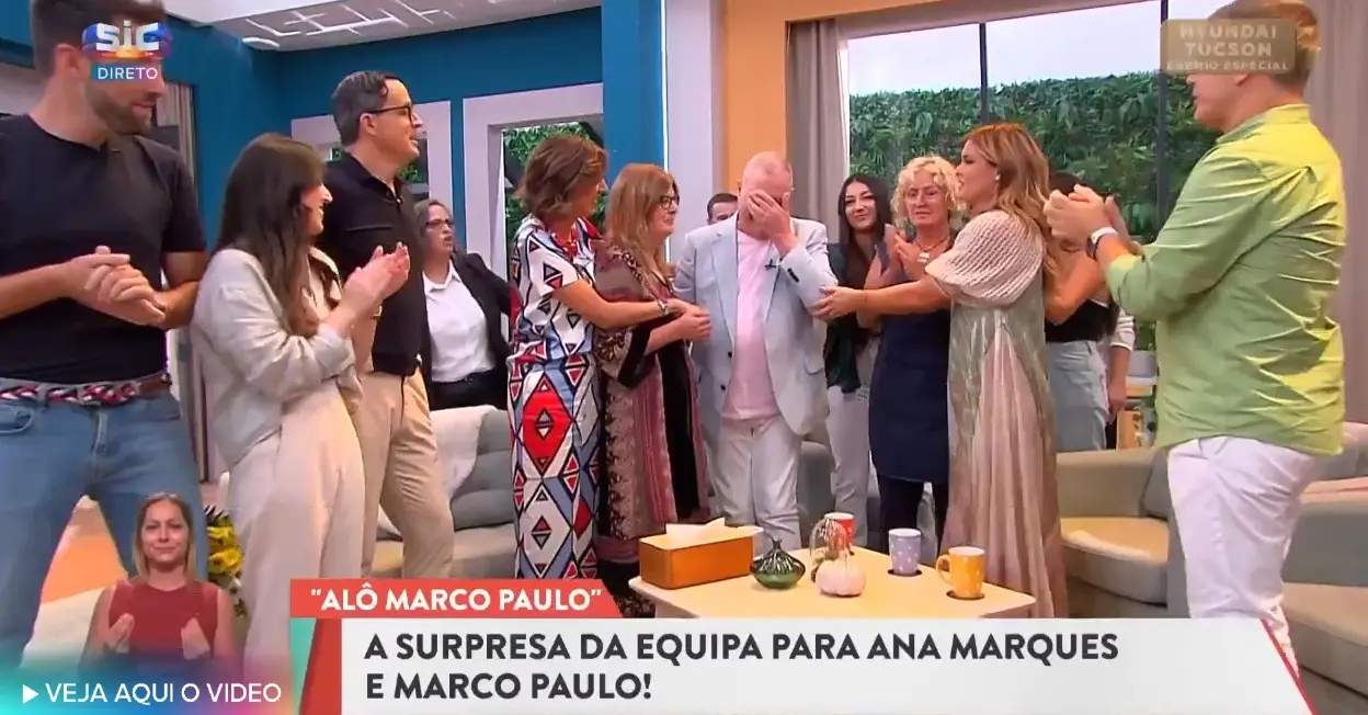 “É uma bolha de amor” — Em lágrimas, Marco Paulo é surpreendido, em direto, pela equipa de produção