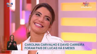 Carolina Carvalho fala sobre a experiência de ser mãe: "É conhecer um amor que eu não sabia que existia"