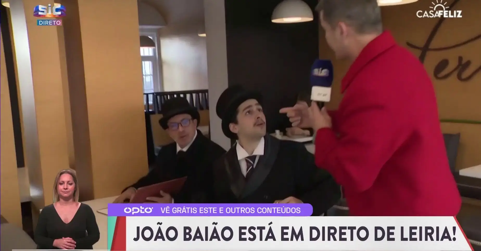 João Baião encontra ‘Eça de Queirós’ em Leiria: “Está a fazer a continuação do Crime do Padre Amaro?”