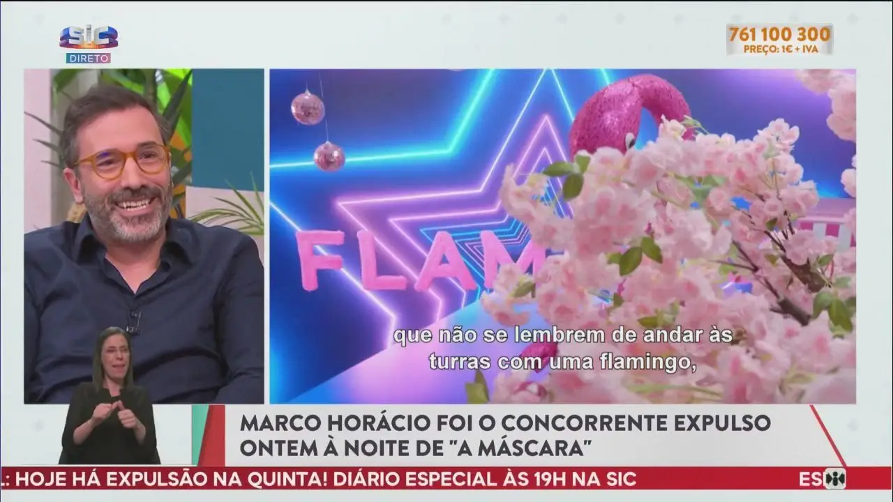 “Vi ali uma elegância que desconhecia” – Diana Chaves impressionada com Marco Horácio n’A Máscara