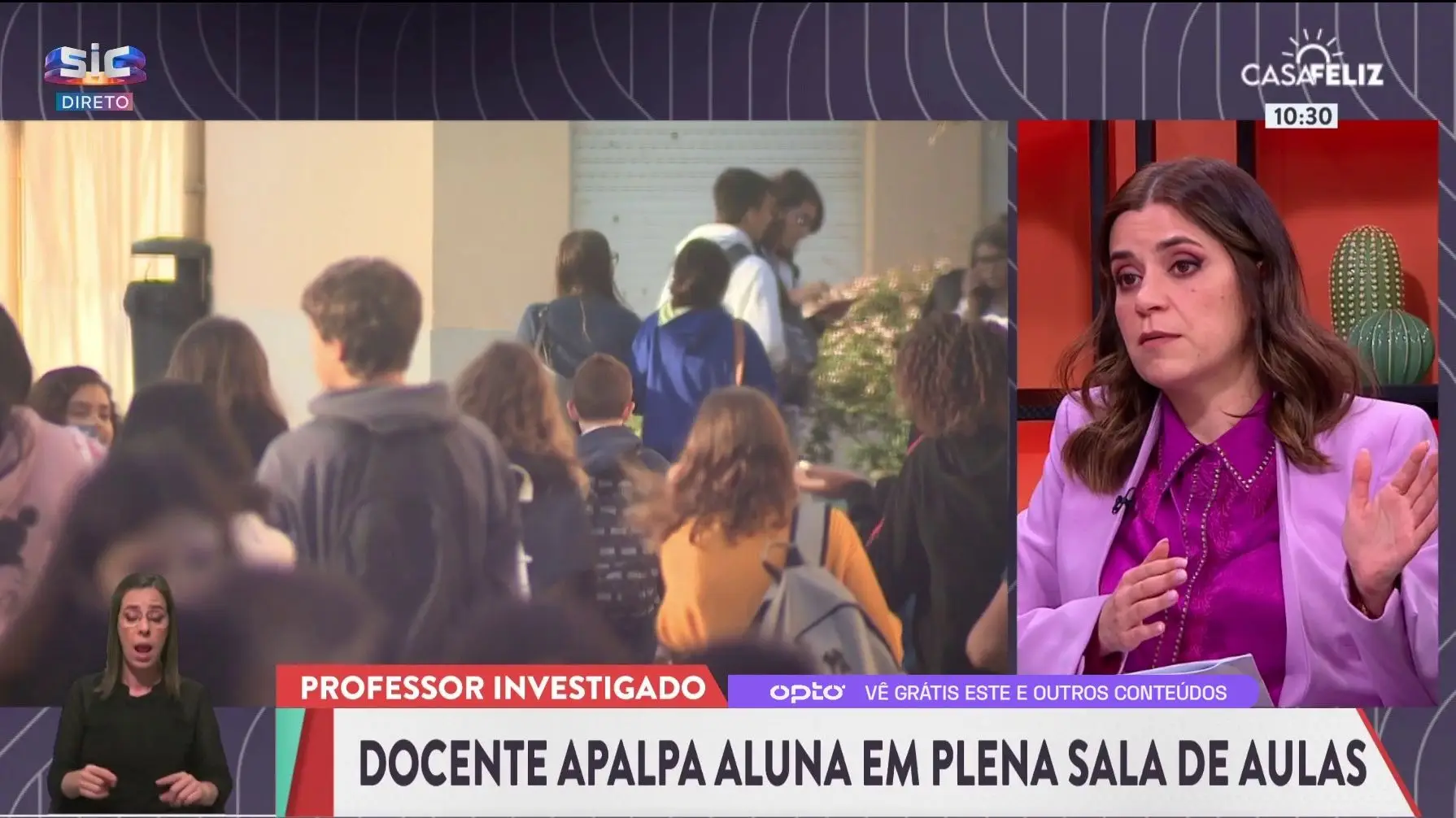 “Se não investigarem depressa isto pode dar azar” — Professor filmado a apalpar aluna na sala de aula