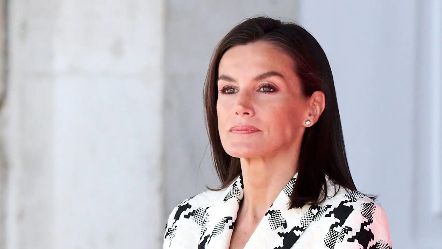 MADRID, SPAIN – MAY 08: Queen Letizia of Spain attends the commemoration of the Bicentennial of the National Police at the Royal Palace on May 08, 2024 in Madrid, Spain. (Photo by Carlos Alvarez/Getty Images)
