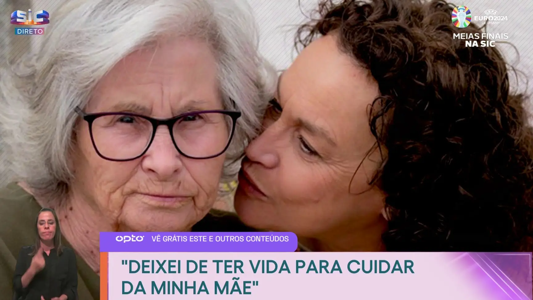 Joana Figueira é cuidadora da mãe há 2 anos: “Deixei de ter vida para cuidar dela”