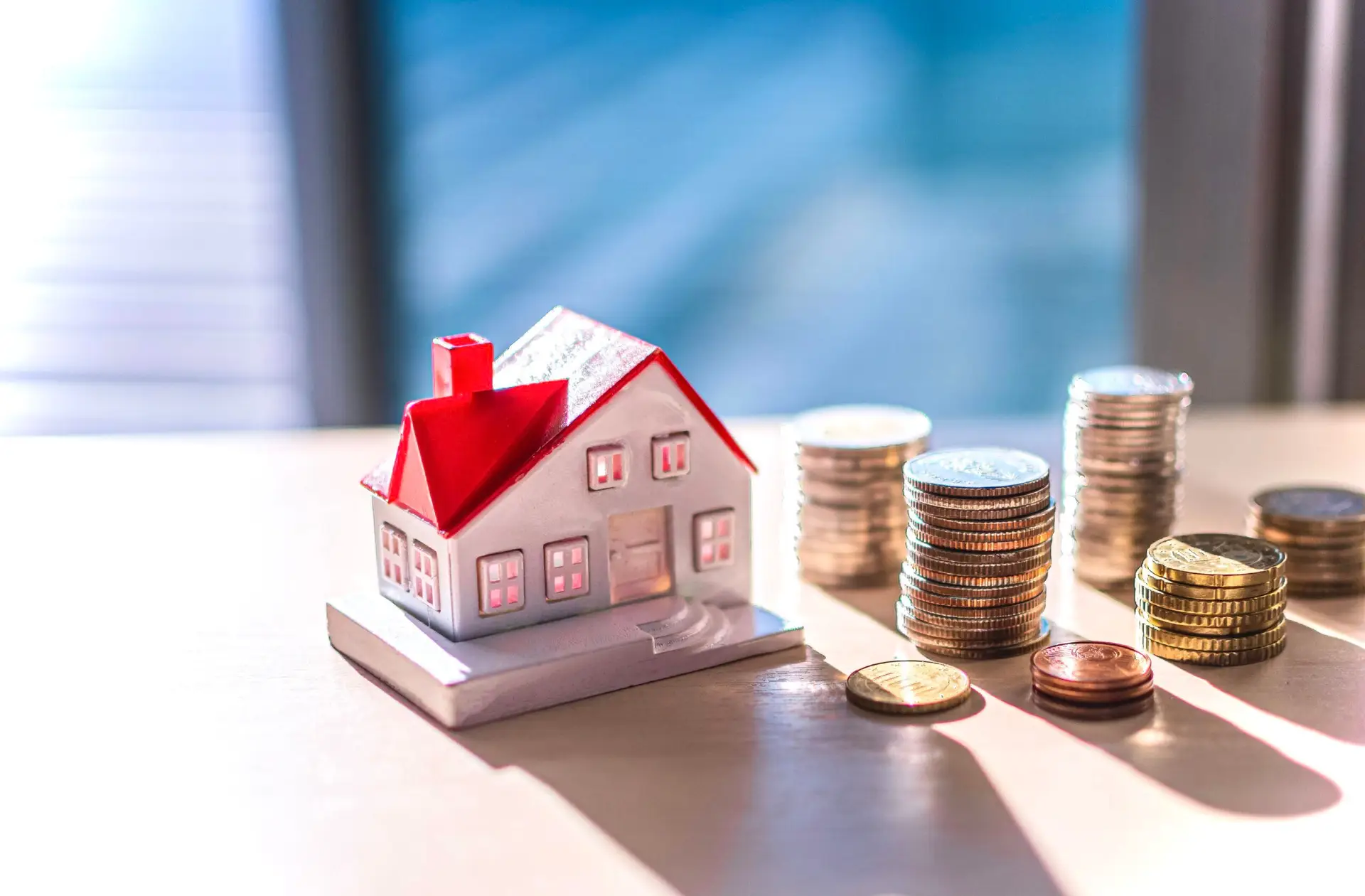 Home concept, Home savings, Selling home, Money and house, Business and finance concept, home building loan