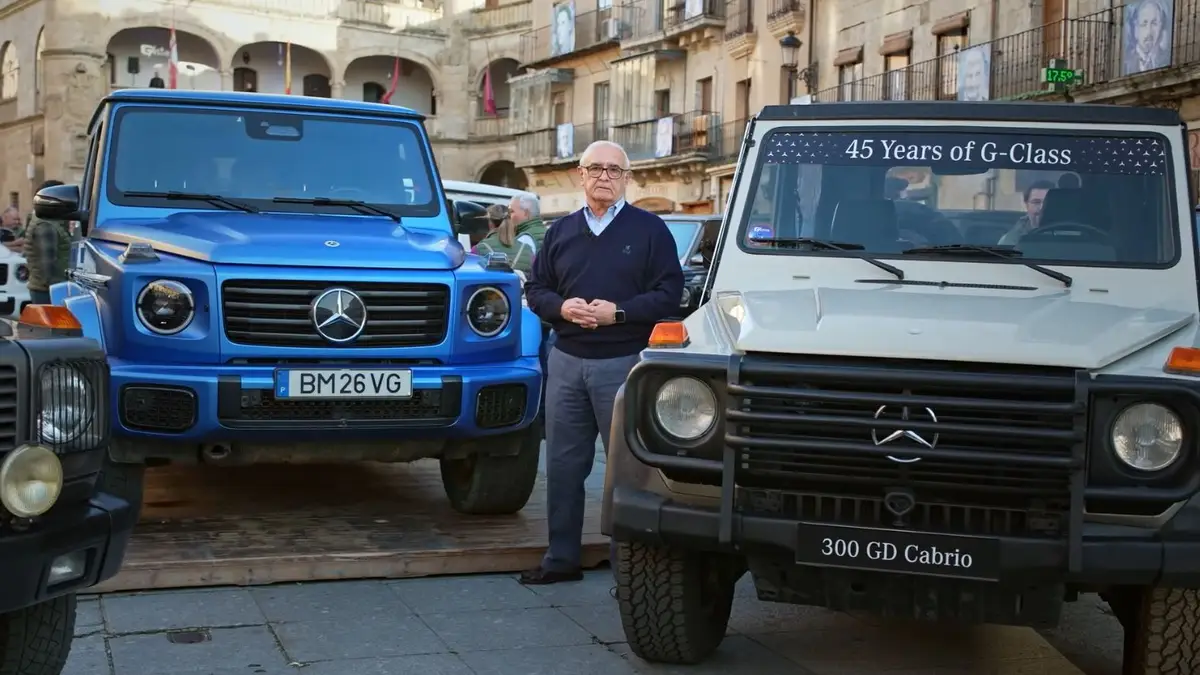 Silva Pires ao volante do Mercedes Classe G