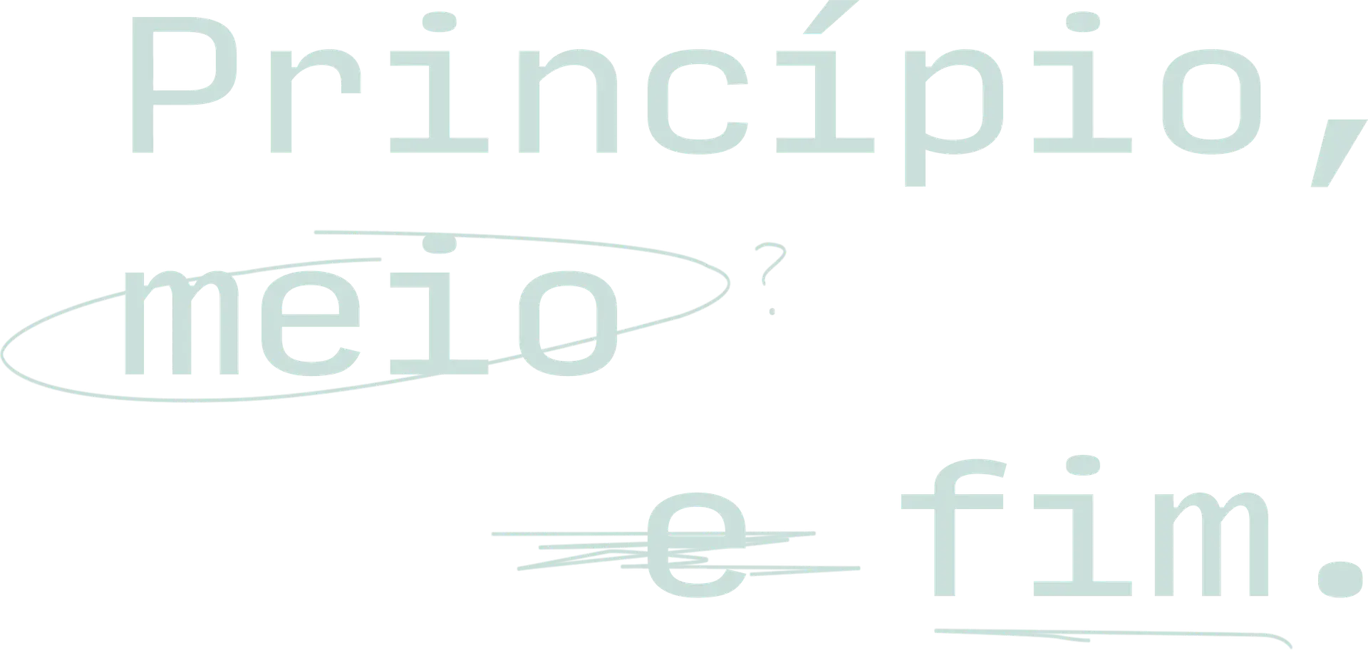 Princípio, Meio e Fim