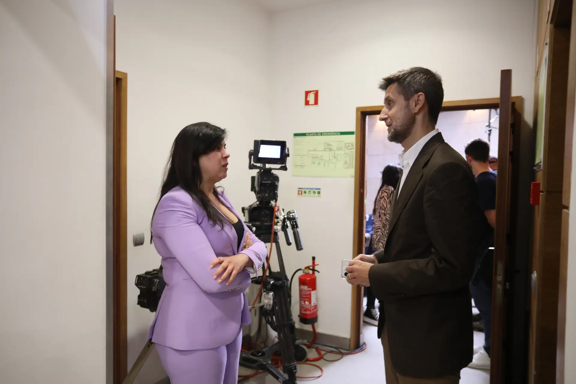 Ricardo Araújo Pereira e Inês Sousa Real: As imagens dos bastidores 
