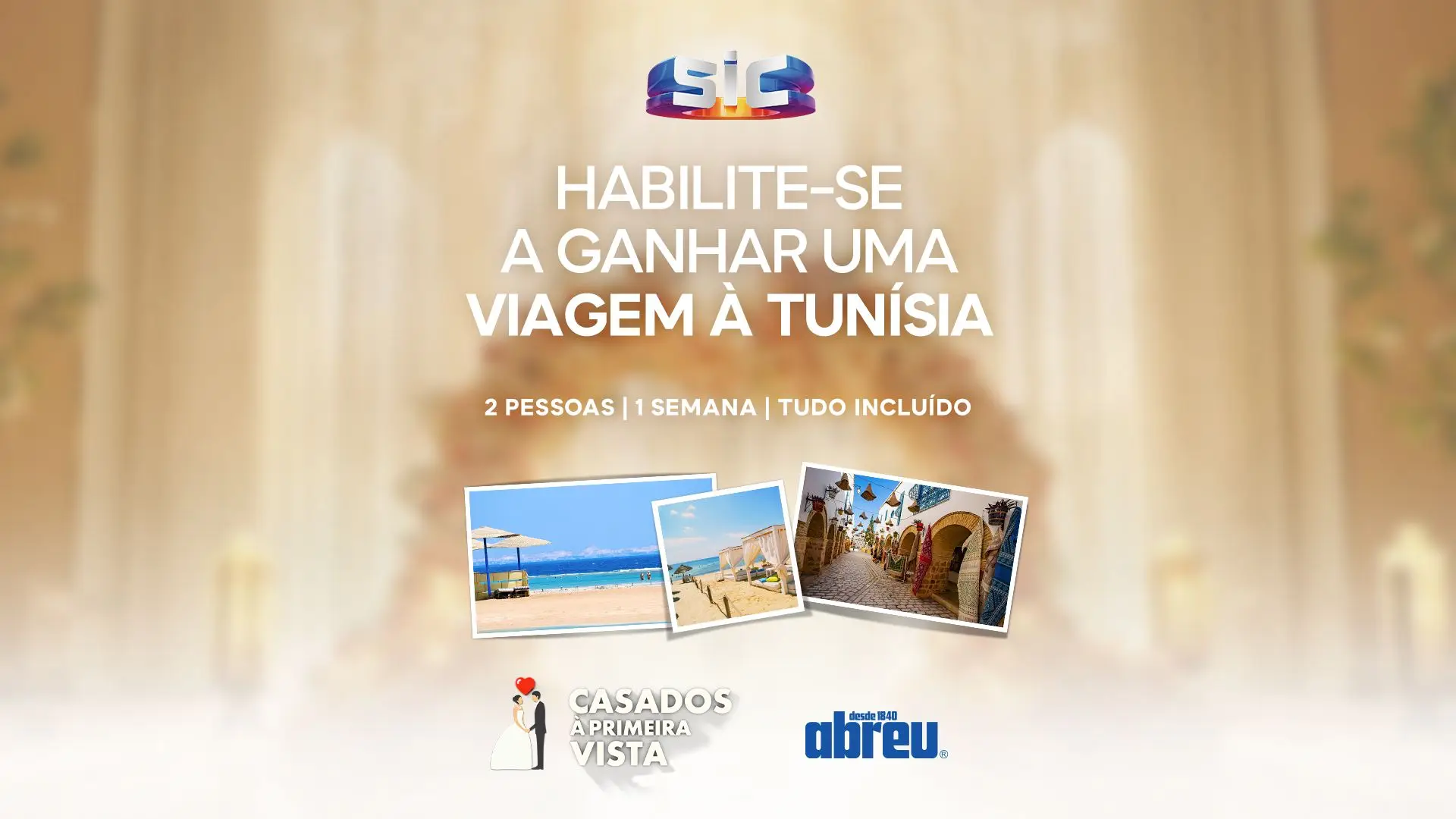 Votação CASADOS À PRIMEIRA VISTA: vote no seu favorito e pode ganhar viagem de sonho à Túnisia