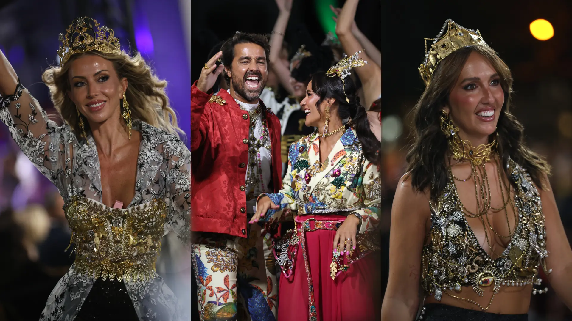 Brilhos, transparências e ousadia: celebridades 'brilham' no desfile de Cata Vassalo