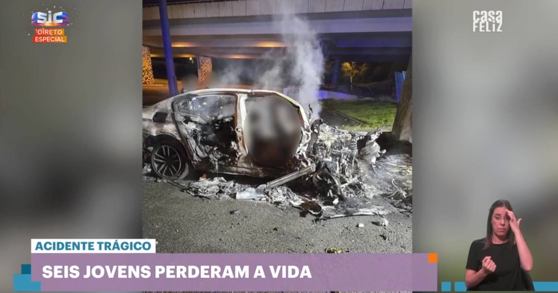 Agente da PSP presenciou acidente de carro que matou seis jovens em ...