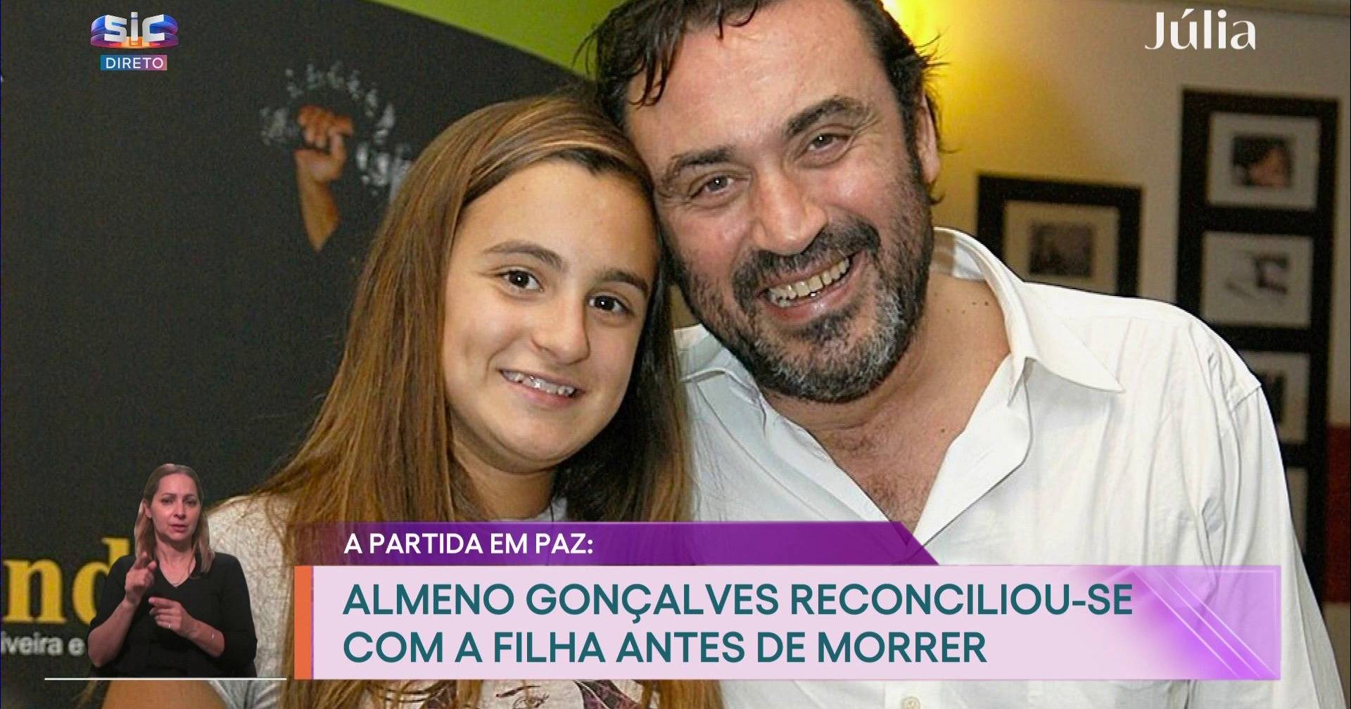 Almeno Gonçalves reconciliou-se com a filha antes de morrer: 