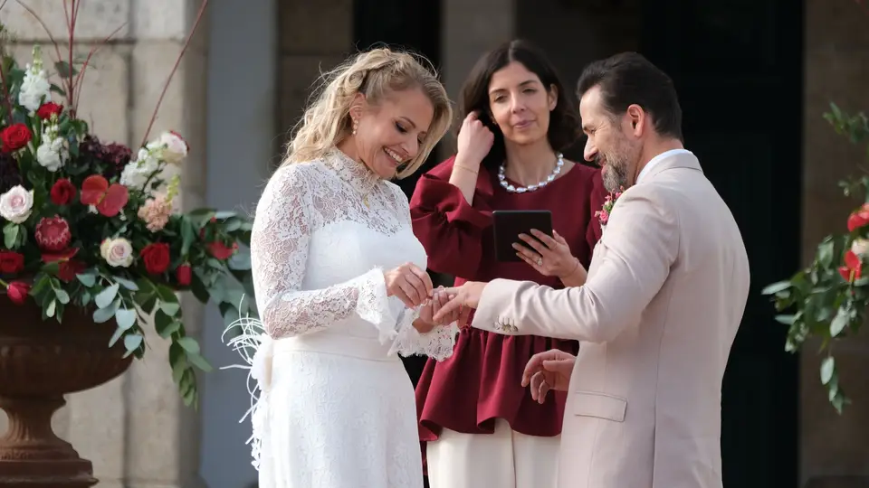 No altar, Elisabete impressiona Rui Pedro: "É uma mulher bonita, sem dúvida"