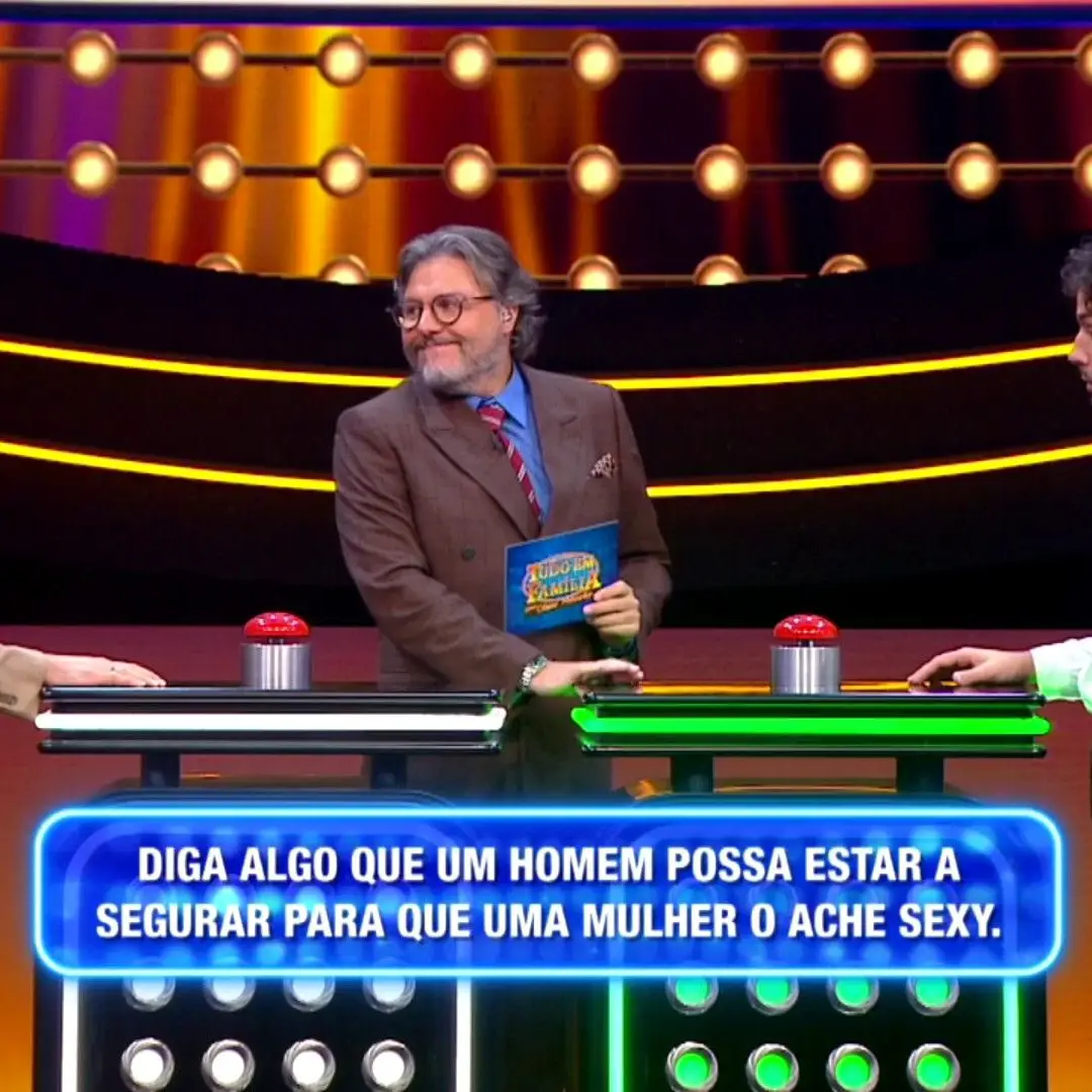 Um Momento Hilarante no 'Family Feud' Português: A Pergunta que Fez Todos Rir