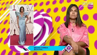 "Arrasou" ou é "muita pedraria"? Look de Regina King nos Óscares divide opiniões!