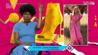 Laura Figueiredo "parece uma deusa vinda do céu" com um look "romântico e sexy ao mesmo tempo"