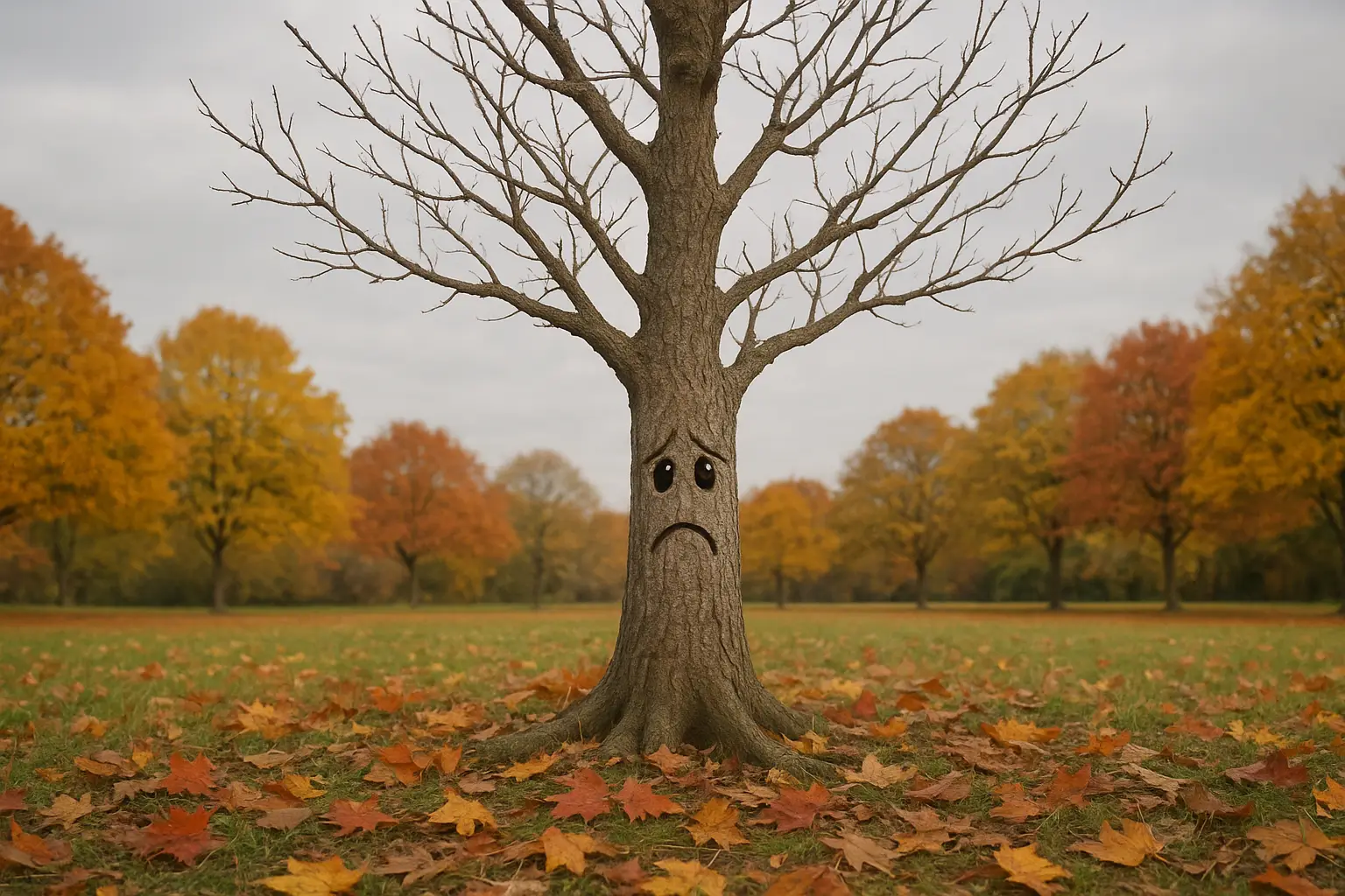 Há árvores que perdem as folhas e a culpa é da clorofila