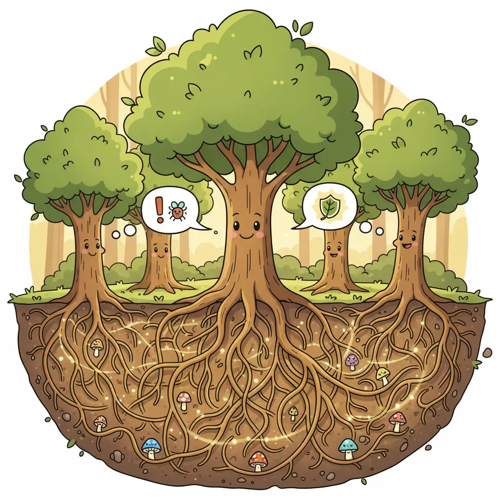 As árvores conversam e trocam mensagens