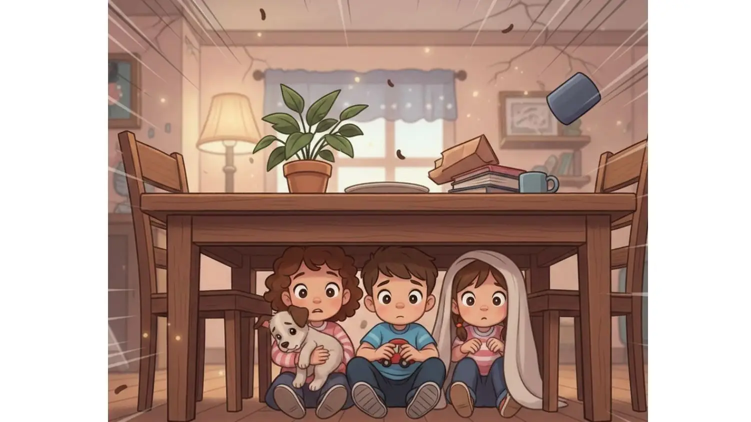 Quando a Terra treme, como me posso proteger?