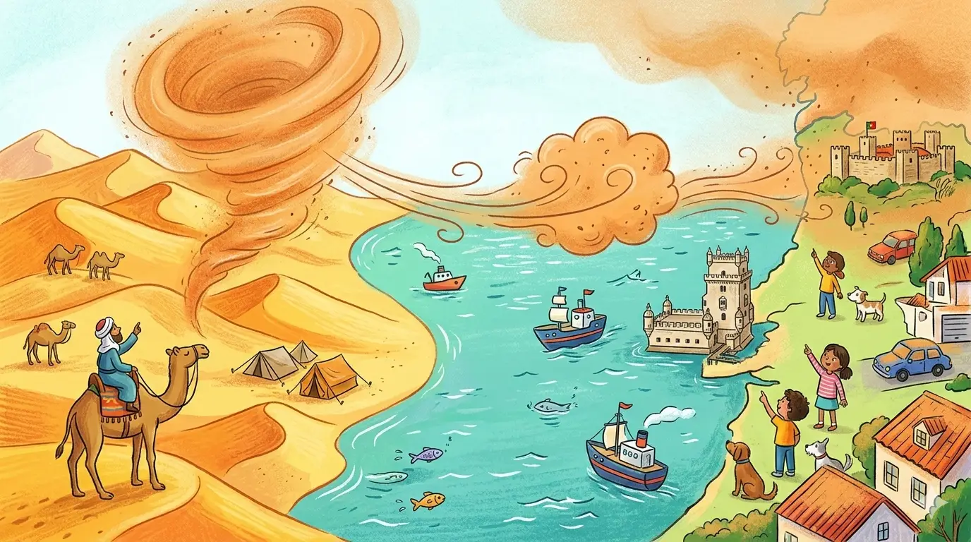 Quando as poeiras do Saara chegam até nós