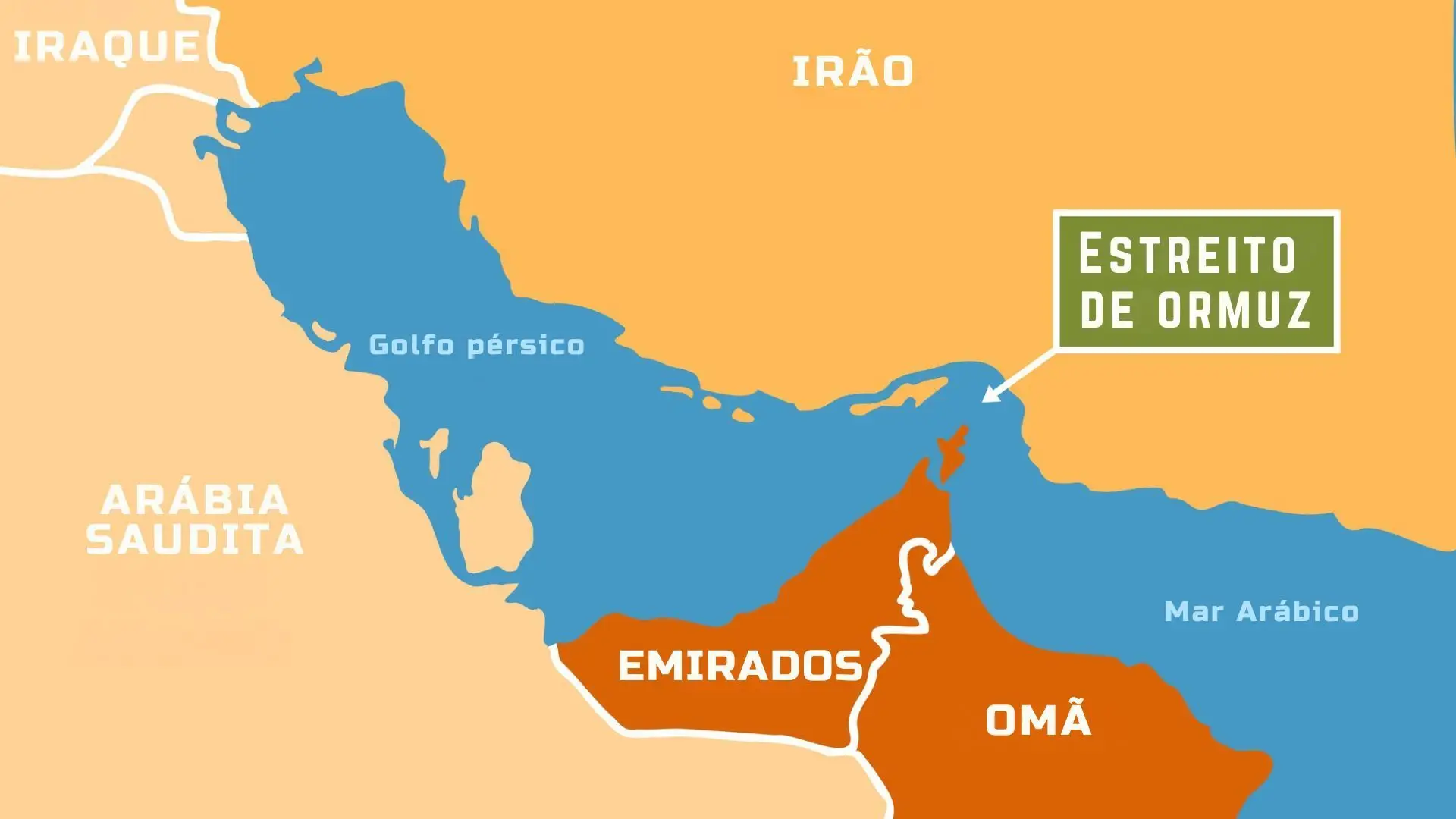 Pequeno mas poderoso: o estreito de Ormuz