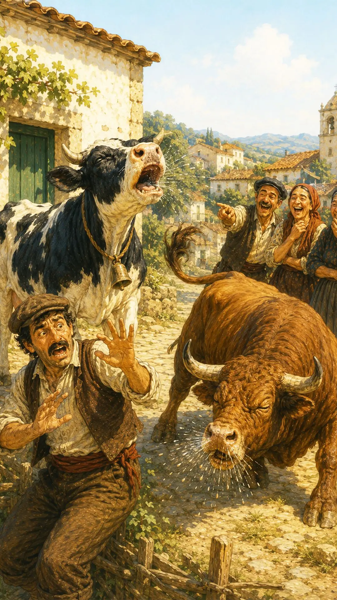 Nem que a vaca tussa e o boi espirre