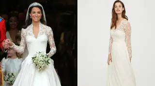 Versão ‘low cost’ do vestido de noiva de Kate Middleton à venda na H&M