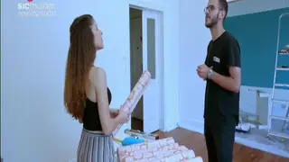 Azul e salmão trazem um ambiente dinâmico à sala