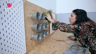 Jardim vertical divide o espaço para o menino e para a menina!