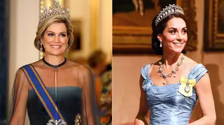 Máxima da Holanda ofusca Kate Middleton em jantar de gala
