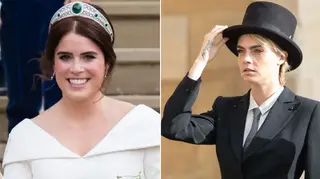 A reação da princesa Eugenie ao ‘look’ provocador de Cara Delevingne no seu casamento