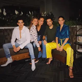 Luís Borges, Fernanda Liz, Francisca e Ricardo Pereira e Bruna Marquezine