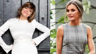 Letizia surge com vestido igual ao de Júlia Pinheiro